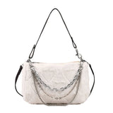 Stylish Crossbody Shoulder Bag for Women, Big Pockets, Zipper Closure