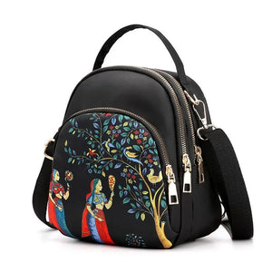 National Style Women's Bag Backpack Messenger Ethnic Travel Bag
