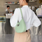 Solid Underarm Bag Crossbody Handbag for Women