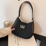 Solid Underarm Bag Crossbody Handbag for Women