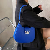 Solid Underarm Bag Crossbody Handbag for Women