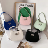 Solid Underarm Bag Crossbody Handbag for Women