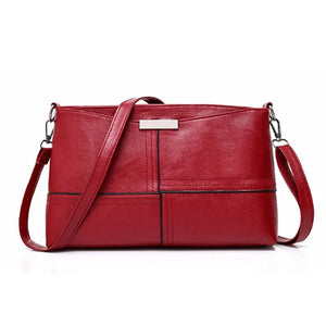 Small Square Shoulder Bag Women Retro PU Leather Casual Flap Handbag