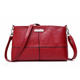 Small Square Shoulder Bag Women Retro PU Leather Casual Flap Handbag