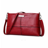 Small Square Shoulder Bag Women Retro PU Leather Casual Flap Handbag