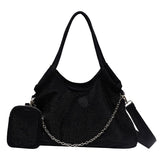 Solid Diamonds Shine Bag Women Party High Capacity Tote Multifunction