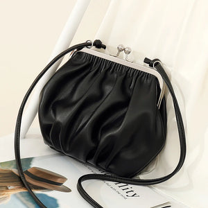 Fashionable Messenger Bag Female Ins Sweet Mini Pleated Shoulder Bag