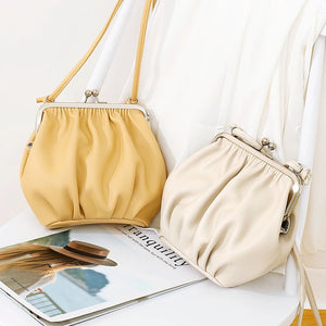 Fashionable Messenger Bag Female Ins Sweet Mini Pleated Shoulder Bag