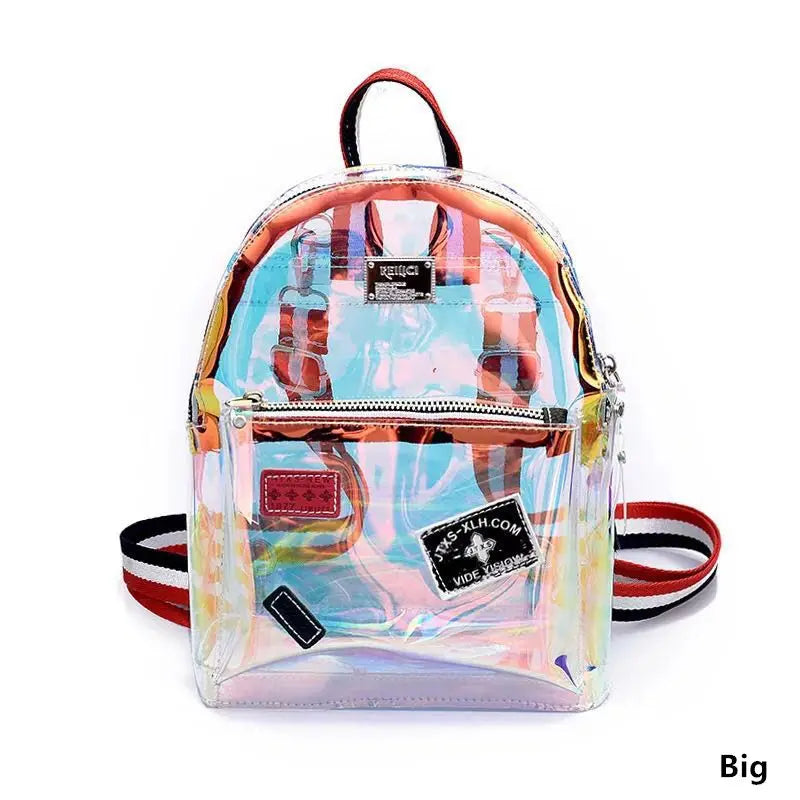 Transparent Shape Backpack Harajuku School Book Bag