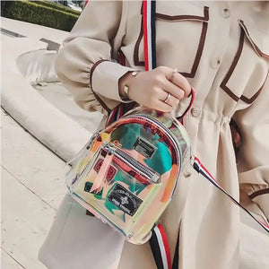 Transparent Shape Backpack Harajuku School Book Bag