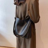 Fashionable Women Shoulder Bags PU Leather Handbag Large Capacity Crossbody