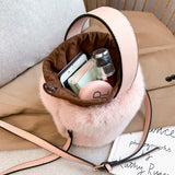 Versatile Wool Shoulder Bag Small Bag Women's Crossbody Bucket Bag