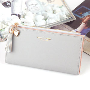 Fashionable Long Wallet Multi-card Button Clutch Purse