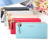 Fashionable Long Wallet Multi-card Button Clutch Purse