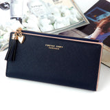 Fashionable Long Wallet Multi-card Button Clutch Purse