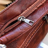 Retro Travel Shoulder Bag Soft PU Leather Tote Women's Handbag