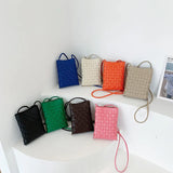 Woven Small Bag Women's Mini Messenger Shoulder Bag