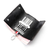 Bright Leather Ladies Key Case Medium Long Waist Hanging Door Car Bag