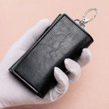Bright Leather Ladies Key Case Medium Long Waist Hanging Door Car Bag