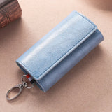Bright Leather Ladies Key Case Medium Long Waist Hanging Door Car Bag