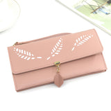 Leaf Handbag Long Purse for Women