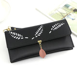 Leaf Handbag Long Purse for Women