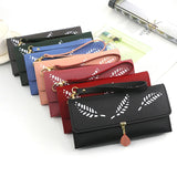 Leaf Handbag Long Purse for Women