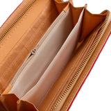 Women's Zipper Wallet Diagonal Plaid Handbag Classic Wallet