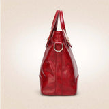 Oil Wax Leather Women's Shoulder Handbag