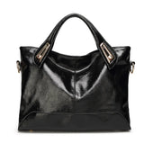 Oil Wax Leather Women's Shoulder Handbag