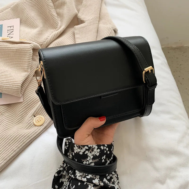 Fashion Texture Commuter Bag Small Square Bag Casual Messenger Chain Bag