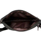 Men PU Leather Belt Bum Waist Pouch Fanny Pack Crossbody Bag