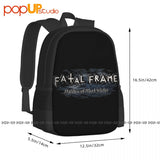 Fatal Frame Maiden Of Water Backpack Large Capacity Gym Style Sports Bag