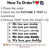 Custom Men's PU Leather Wallet with Photo Text - Gift for Him