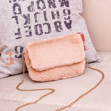 Faux Bag Women Chain Crossbody Handbag Purse Winter