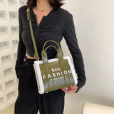 Faux Fur Bordered Messenger Bag Women's Handbag