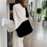 Soft Plush Faux Fur Large Capacity Handbag