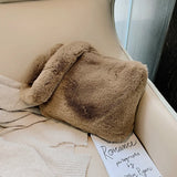 Soft Plush Faux Fur Large Capacity Handbag