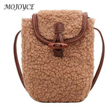 Faux Fur Shoulder Bag Autumn Winter Solid Mini Crossbody Bag for Women