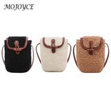Faux Fur Shoulder Bag Autumn Winter Solid Mini Crossbody Bag for Women