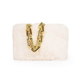 Faux Fur Mini Clutch Chain Shoulder Bag Winter Handbag Women