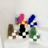 Faux Fur Shoulder Bag Plush Totes Evening Clutches