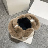 Faux Fur Shoulder Bag Plush Totes Evening Clutches