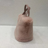 Winter Plush Shoulder Bag Small Tote Purse