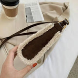 Faux Fur Women Shoulder Bag Leather Handbags Crossbody Ladies Handbag