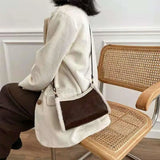 Faux Fur Women Shoulder Bag Leather Handbags Crossbody Ladies Handbag
