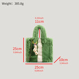 Faux Fur Women's Tote Bag Soft Plush Shoulder Messenger