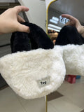Faux Fur Women's Shoulder Bag Bucket Crossbody Clutch Purse