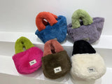 Faux Fur Women's Shoulder Bag Bucket Crossbody Clutch Purse