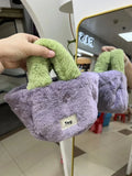 Faux Fur Women's Shoulder Bag Bucket Crossbody Clutch Purse